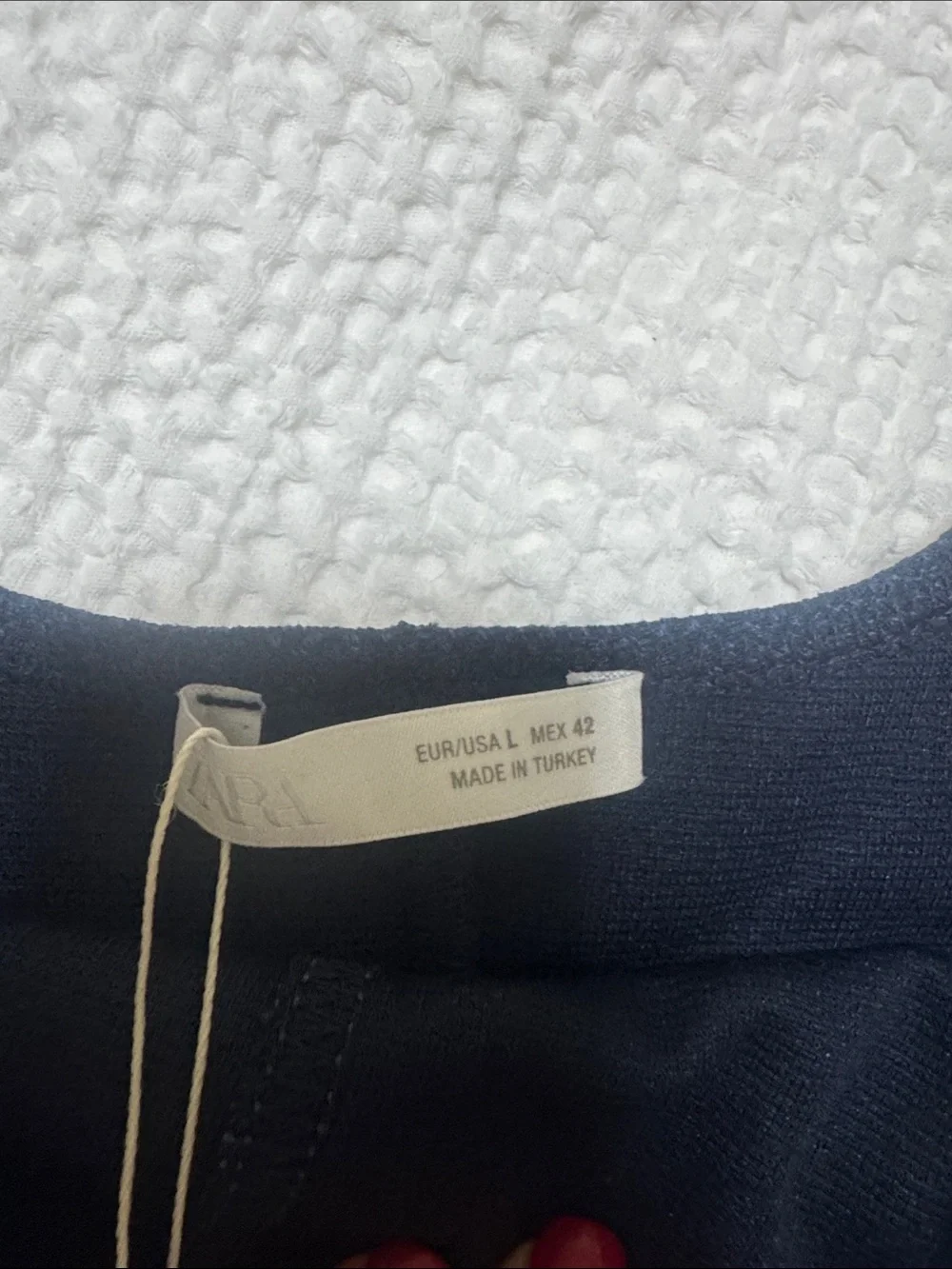 Women's Navy Square-Neck A-Line Dress